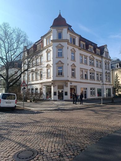 Dresden, ETW im Stadtteil Striesen, Nähe Blaues Wunder – Erker Frontansicht 2. Stock