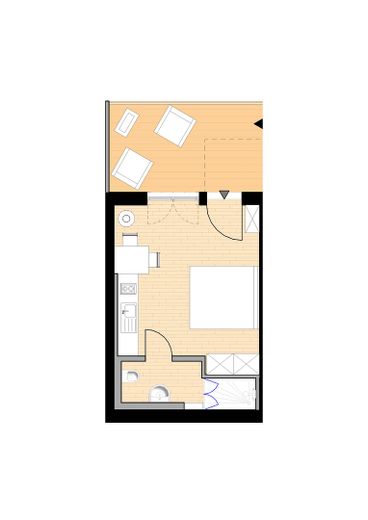 Neubau: vollmöblierte Businessapartments mit Panoramablick – 152 Apartment 5