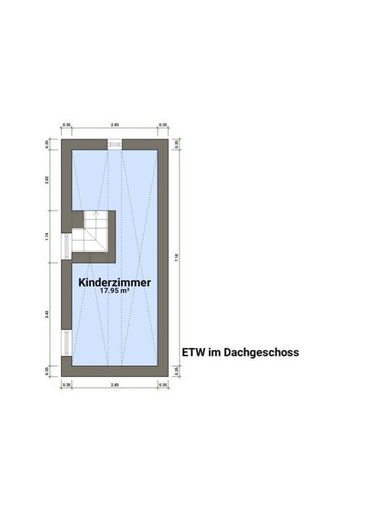 Grundriss Spitzboden