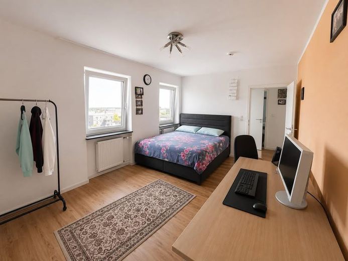 Splendido appartamento per famiglie con vista panoramica – 10° piano, Fürth-Hardhöhe – Schlafzimmer1