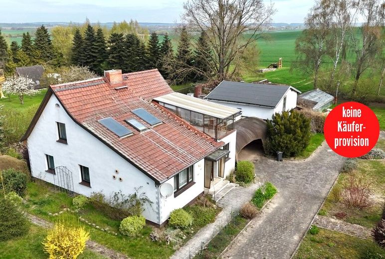 HORN IMMOBILIEN ++ Einfamilienhaus mit vielen Extras in Güterberg bei Strasburg, ruhige Lage! – Hausansicht