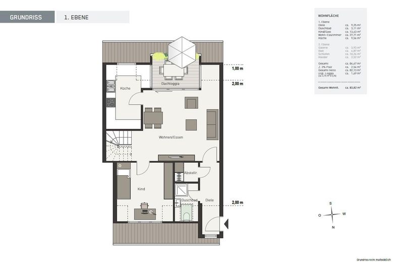 Grundriss 1. Ebene