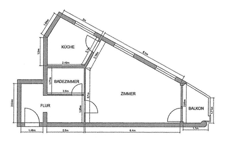 Derzeitiger Grundriss