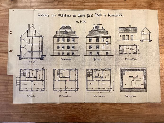 Orginalzeichnung von 1929