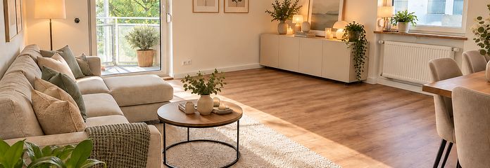 Appartamento con vista sul verde non edificabile - posizione centrale - immediatamente disponibile – Wohnzimmer Einrichtung