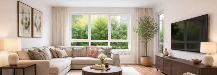 Wohn- und Essbereich - Virtual Staging