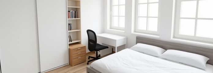 3 सुसज्जित साझा-आवास कमरे, अलग-अलग किराये पर | प्रत्येक 620 € सहित – Zimmer 1.6, möbliert