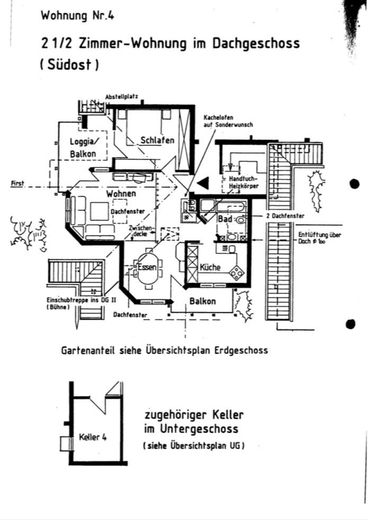 Sonnige 2,5-Zimmer-Dachgeschosswohnung mit 2 Dachterrassen und attraktivem Grundriss in Frommern – Foto 2
