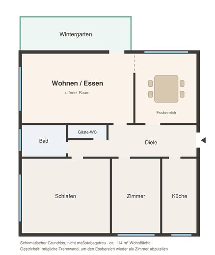 Provisionsfrei: 114 m² Wohnung + Wintergarten und Garage, bezugsfrei, Bonn-Muffendorf – Foto 18