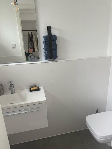 Exklusives Gartenhofhaus mit Garten, 2 Tiefgaragenstellplätzen und moderner Energietechnik – Gäste WC Erdgeschoss