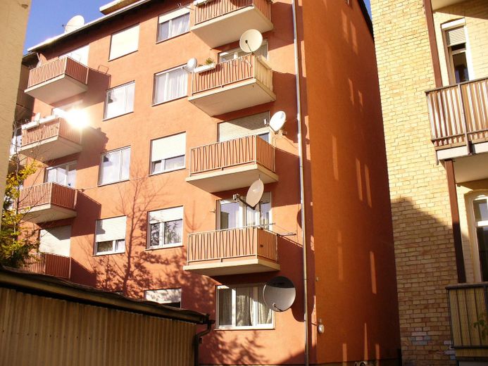 Hintere Ansicht vom Haus