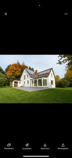 Außenansicht mit Garten