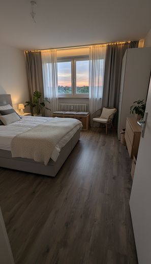 Schlafzimmer-Inszenierung