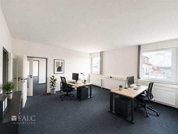 Wo Erfolg Raum bekommt - Ca. 209 m² Gewerbefläche in Recklinghausen – Visualisierungsvorschlag Büro 3