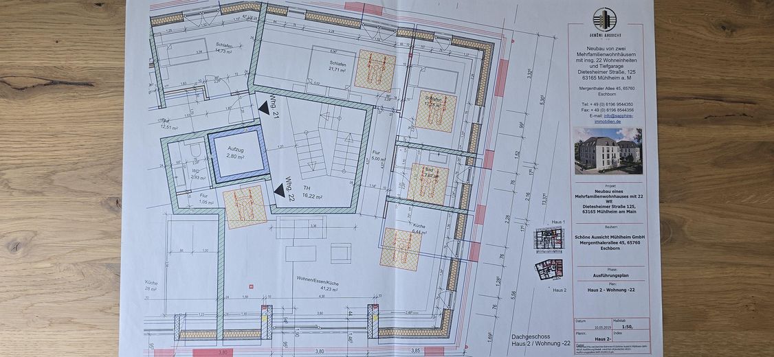 Grundriss Wohnung  Nr. 22