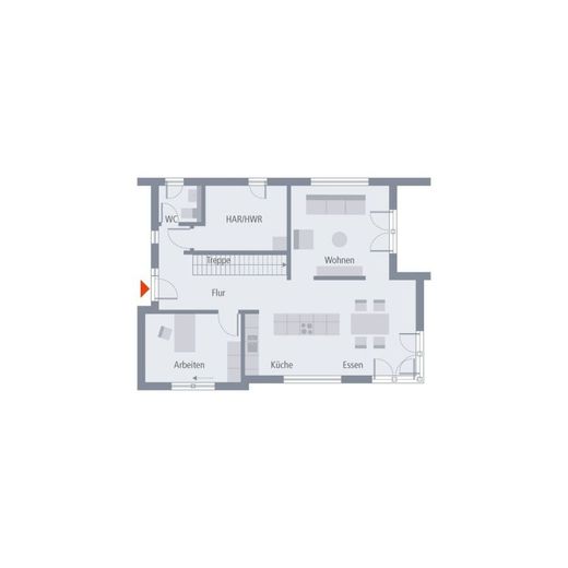 DESIGNHAUS DER EXTRAKLASSE – Grundriss Erdgeschoss