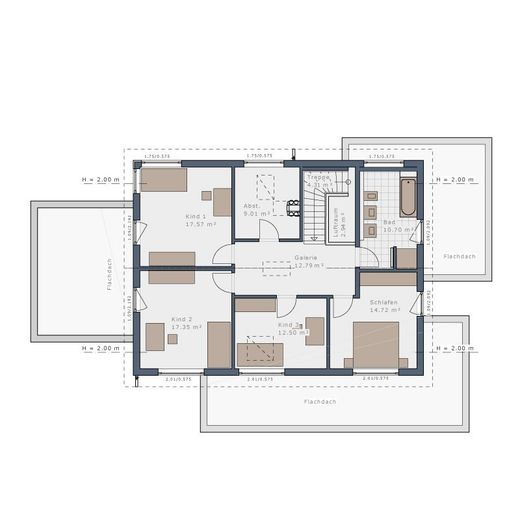 Eigenheim statt Miete! - Wunderschönes Traumhaus von Schwabenhaus – Grundriss Obergeschoss