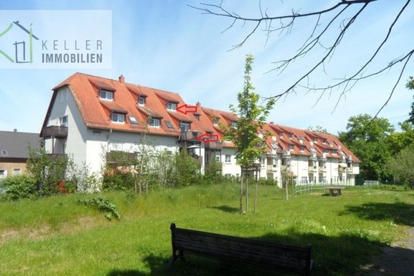 FÜR KAPITALANLEGER, vermietete wunderschöne 3-R-DG-Maisonette-Whg. mit Balkon, 2 Tageslichtbäder, TG + Außenstellplatz