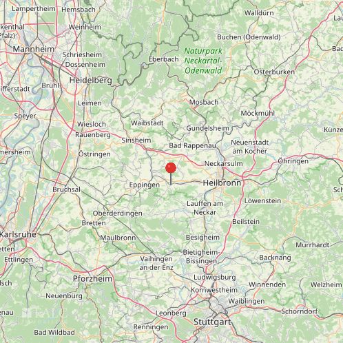 Mit Blick zu den Rebhängen am Heuchelberg - FALC Immobilien Heilbronn – Umgebung