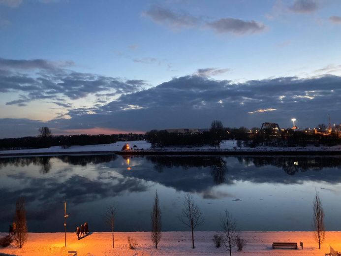 neuwertiges Luxus-Penthouse mit exklusiver Ausstattung  und traumhaften Weserblick in erster Reihe – Impression Ausblick