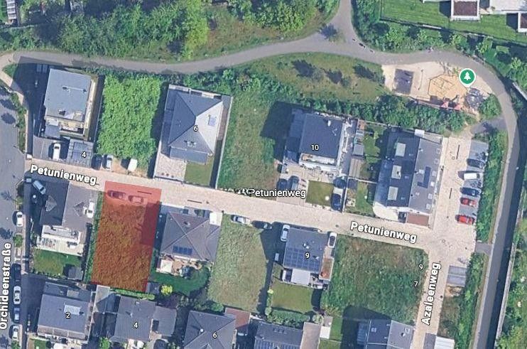434 m² Freiheit – Verwirklichen Sie Ihren Wohntraum – Petunienweg Vogelperspektive