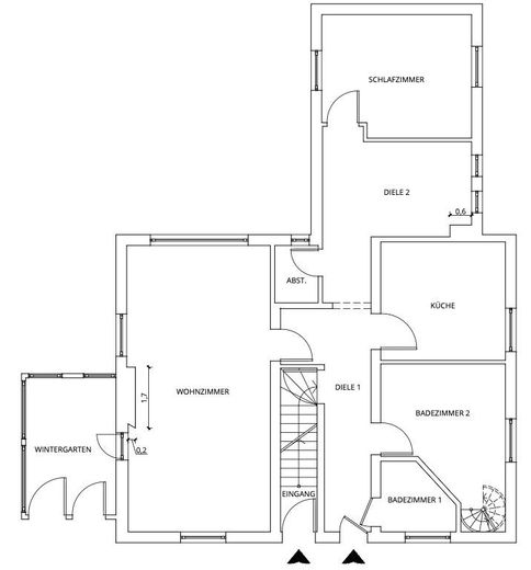 Großes 3-Familienhaus inkl. 3 Garage * in Bad Berneck – EG