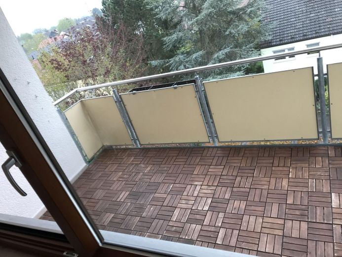 Balkon mit Blick ins Grüne