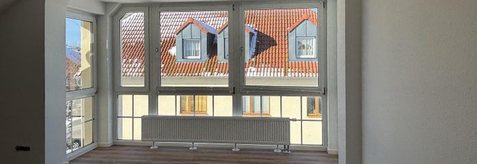 Wohnzimmer mit Erker