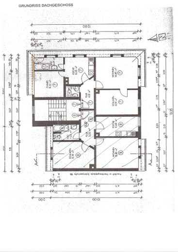 3 Zimmer Wohnung am Senkelbach 55qm – Grundriß