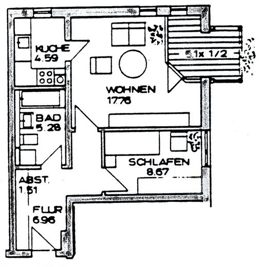 2-room apartment in Ingolstadt / Friedrichshofen – Foto 10