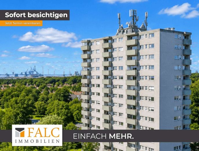 Über den Dächern von Bremerhaven - 3 Zimmer mit traumhaftem Ausblick – Bild 1
