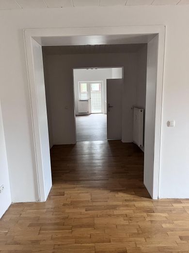 Blick ins Schlafzimmer