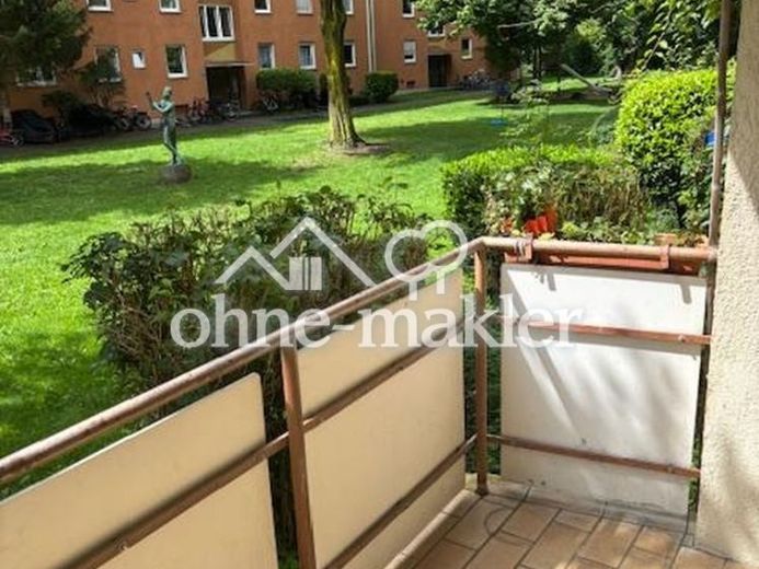 For rent to a shared apartment: 2-room apartment directly at the Flaucher! renovated, 3-room eat-in kitchen! – Foto 1