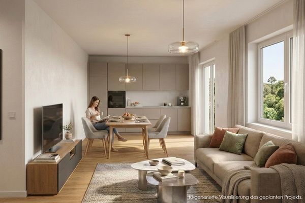 Nur noch eine freie Einheit im Projekt: Neubau-Erstbezug mit Balkon & Stellplatz