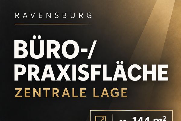 Zentrale Büro-/Praxisfläche in Ravensburg – ca. 144 m² + bis zu 7 Stellplätze