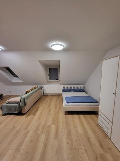 Frisch sanierte, möblierte, geräumige 1-Zimmer Wohnung in Neumarkt i.d.OPf. – Wohnzimmer