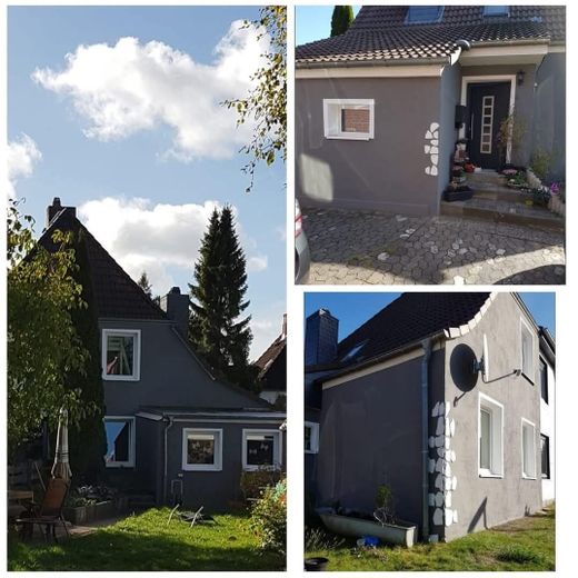 Casa bifamiliare ristrutturata con 992 m² di giardino da sogno – senza provvigione, ideale per famiglie – Collage