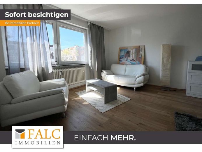 Appartement 1 pièce entièrement meublé avec utilisation partagée du jardin – lumineux, moderne & central ! – Photo 1