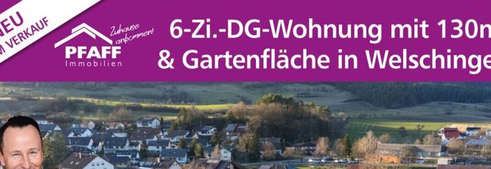 Arrivez chez vous à Welschingen ! Sans commission ! Appartement mansardé de 6 pièces avec 2 places de stationnement et jardin