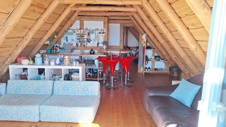 Bootshaus/ Wochenendhaus/Wassergrundstück – Blick vom Balkon 