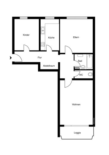Erstbezug nach Sanierung: Helle 3-Zi.-Wohnung mit sonnigem Balkon & grünem Innenhof in Top-Lage – फोटो 14