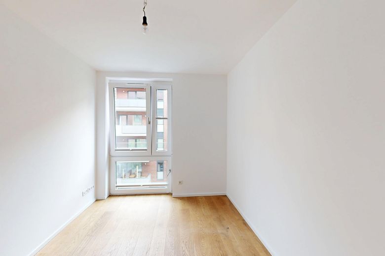 Moderno piso de 3 habitaciones con azotea, balcón y plaza de garaje subterráneo en HafenCity – Schlafzimmer