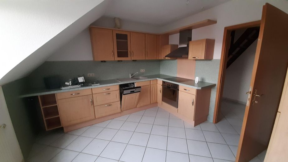 Küche im Dachgeschoss