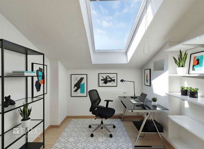 96 m² Wohnkomfort: Helle 4-Zimmer-Wohnung mit Balkon und Extras – Büro - (KI generiert)