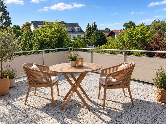 Freising: appartamento di 2 locali con ampia terrazza e garage – Foto 1