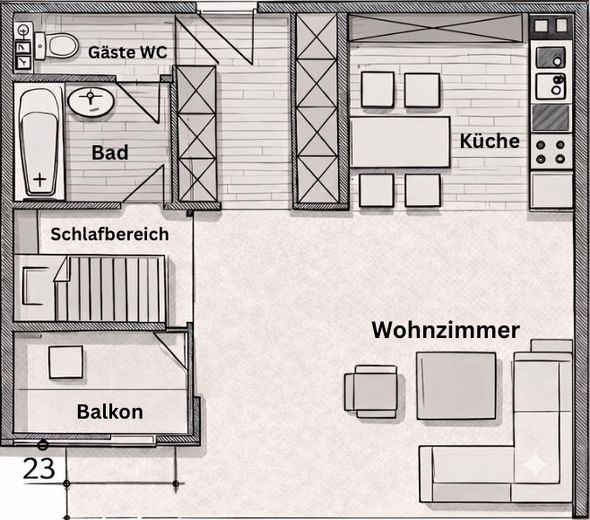 Kapitalanlage mit ca. 5,2% Rendite unter Marktwert mit TG-Stellplatz in Ludwigsfeld zu verkaufen – Foto 1