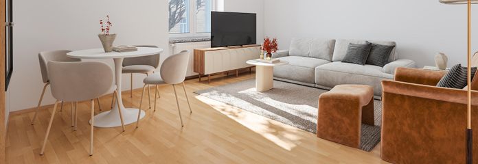 Großzügig Wohnen & Essen (CGI)