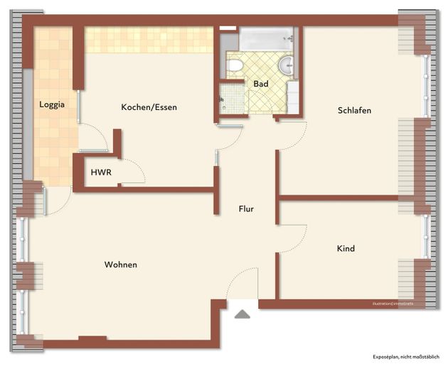 Anspruchsvoll. Urban. Individuell: Wohnen in Leipziger Bestlage - von 64 m2 bis 113 m2 – WE 12
