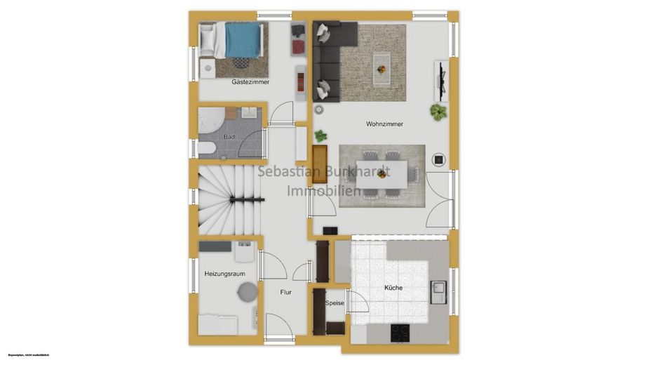 *** Exklusives KfW-40-Plus-Einfamilienhaus mit PV-Anlage, Erdwärmepumpe, Doppelgarage – Erdgeschoss
