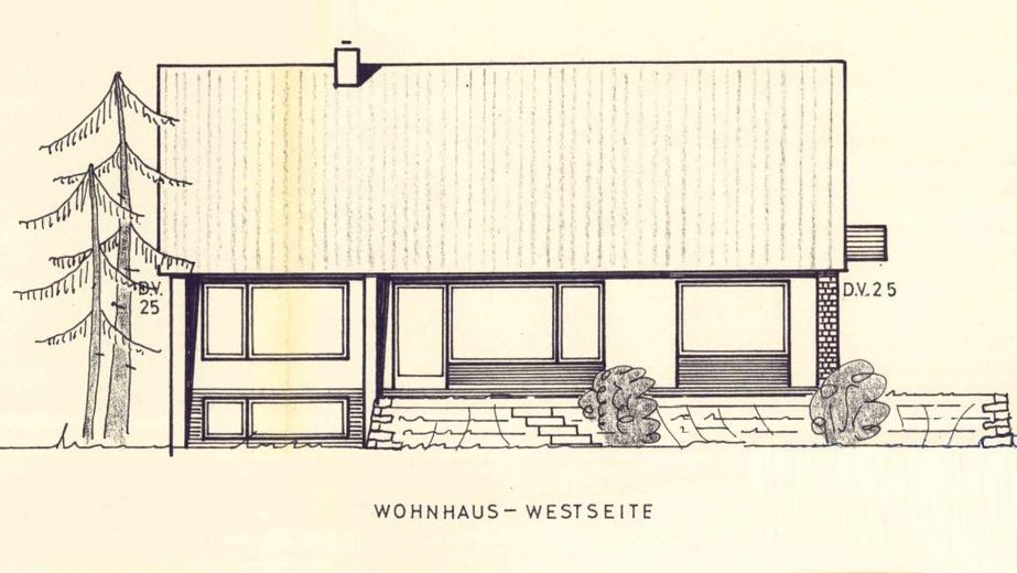 Architektenhaus in ausergewöhnlicher Alleinlage – Planung Westseite